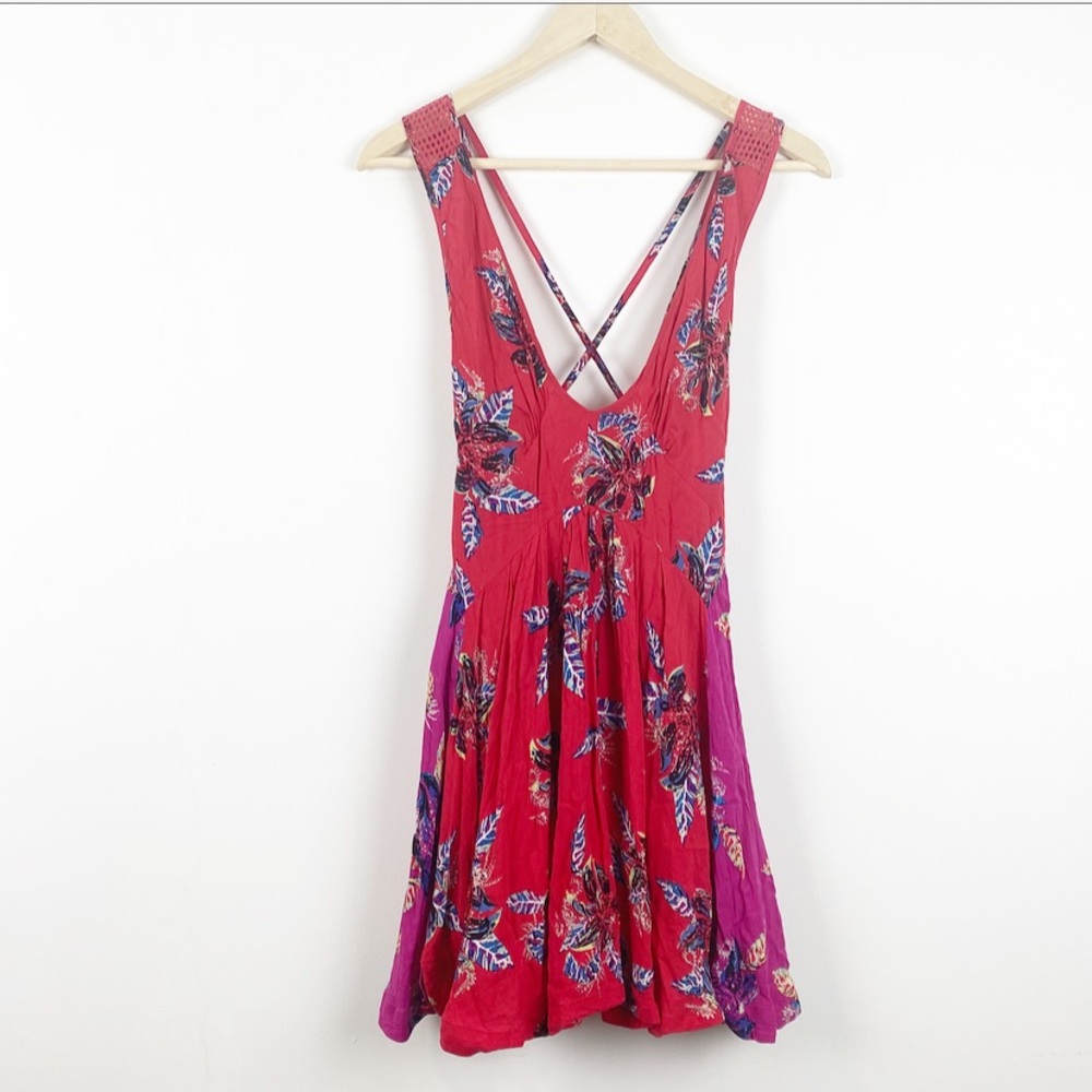 Free People  Cherry Combo Dress